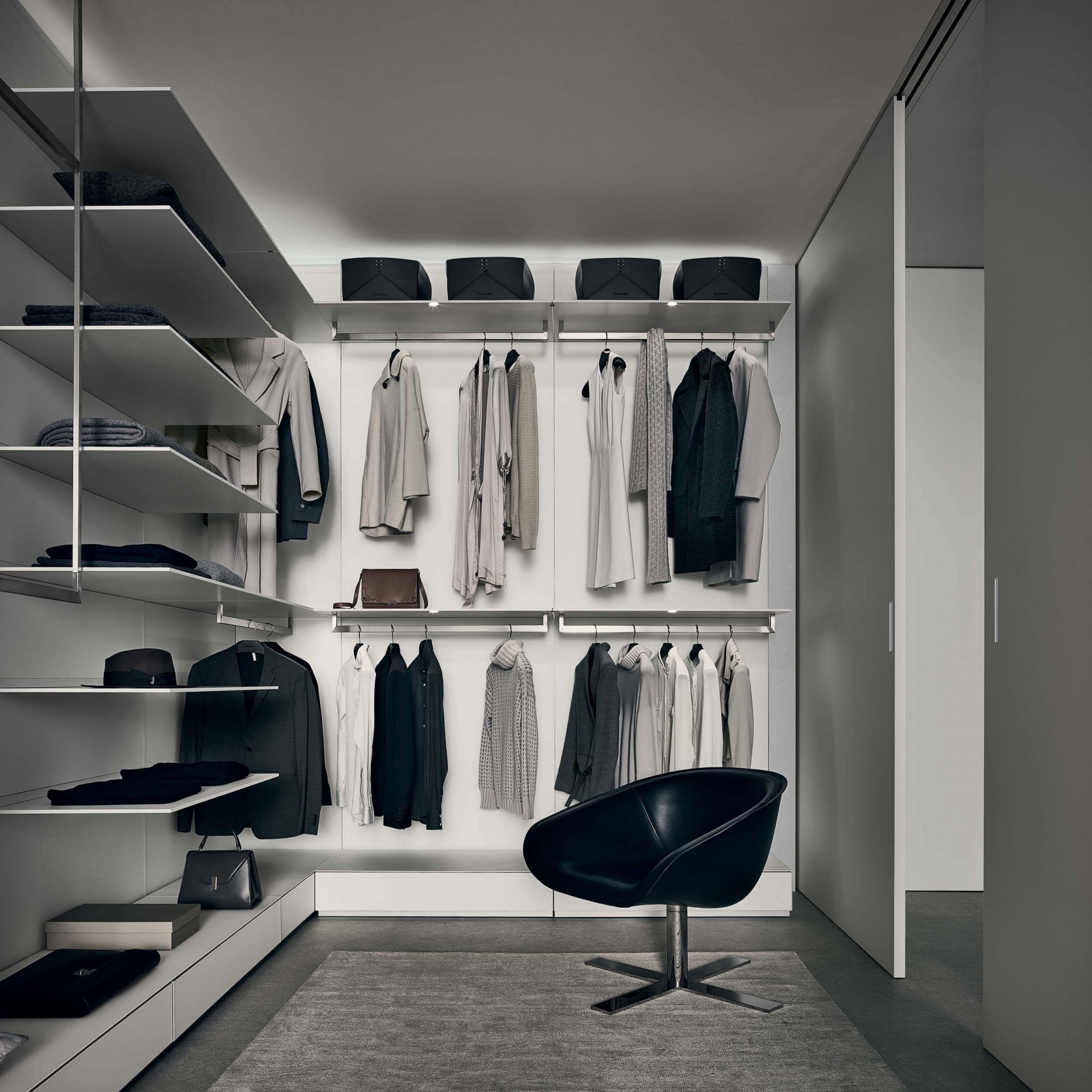 Гардеробна Rimadesio Abacus – сучасне рішення з Італії